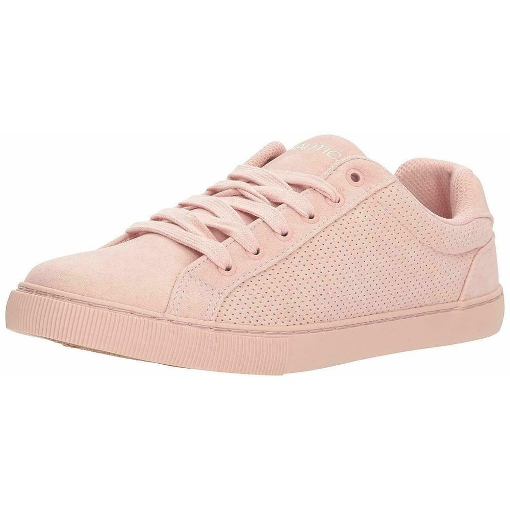Nautica Womens Sneakers Pink 8.5 Suede Feel Tennis Shoes Casual GUC
